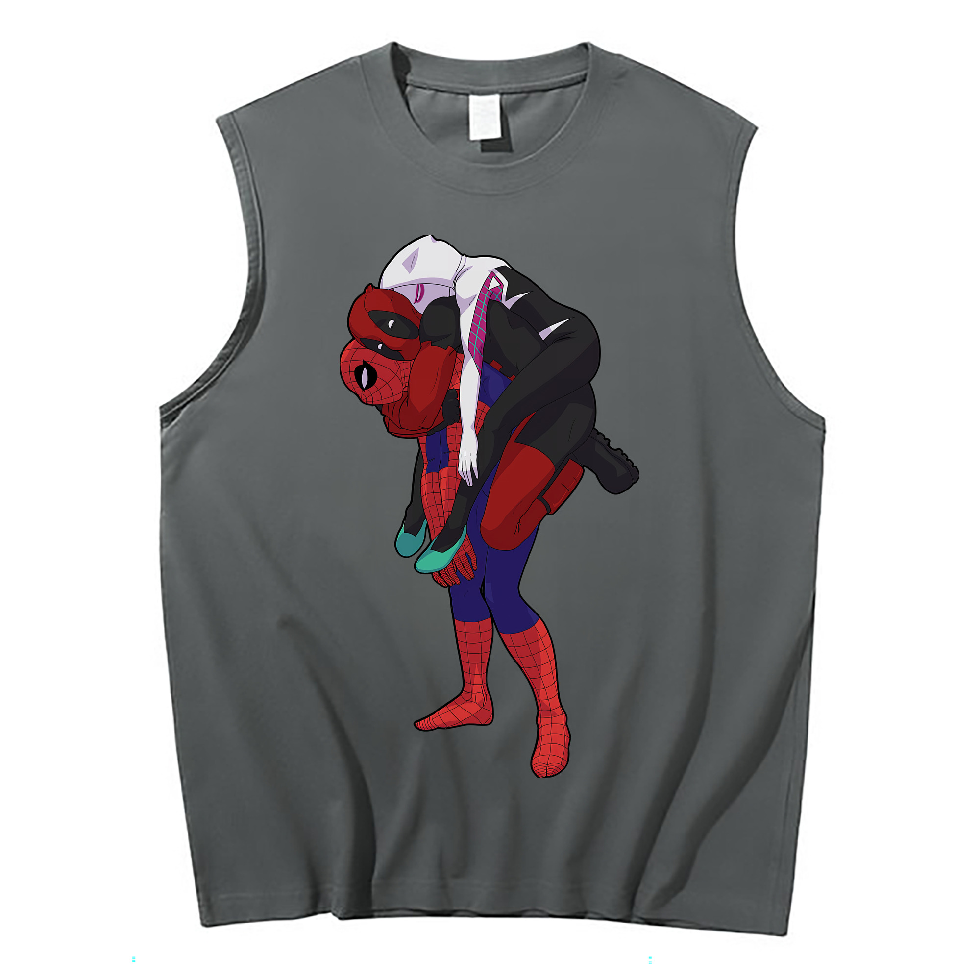 （画像用） Deadpool デッドプール コットン100％タンクトップ（フロントプリント）